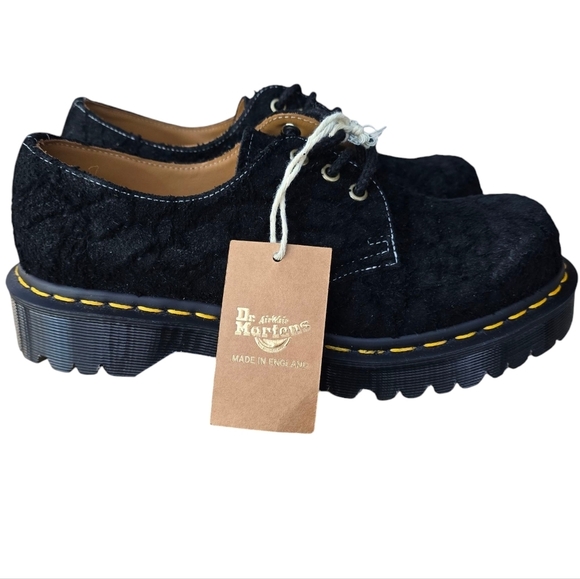 NWT Dr. Martens 1461 Bex Emboss Suede Oxford Shoes, Unisex, M (7) W(8) - Picture 4 of 9